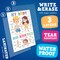 16 Pack Laminated Bilingual Educational Writing Posters for Kids (English & Spanish), Double-Sided Learning Charts 32 Designs, Preschool Handwriting & Vocabulary Classroom & Homeschool Supplies 17x11